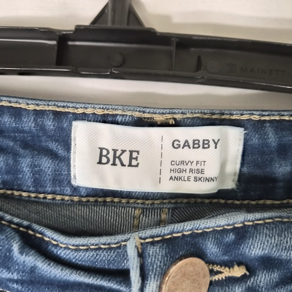 BKE Gabby‎ Curvy Skinny Jeans Womens Size 30 High Rise Ankle Medium Wash Stretch - Picture 8 of 13